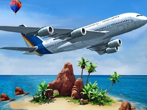Airplane Simulator Island Travel